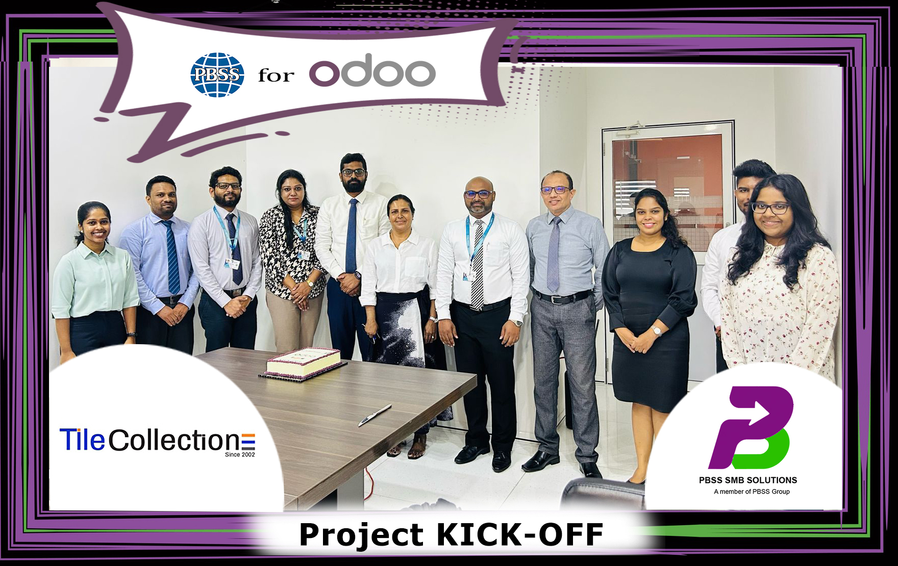 "Tile Collection" partnered with PBSS SMB Solutions to implement Odoo ERP
