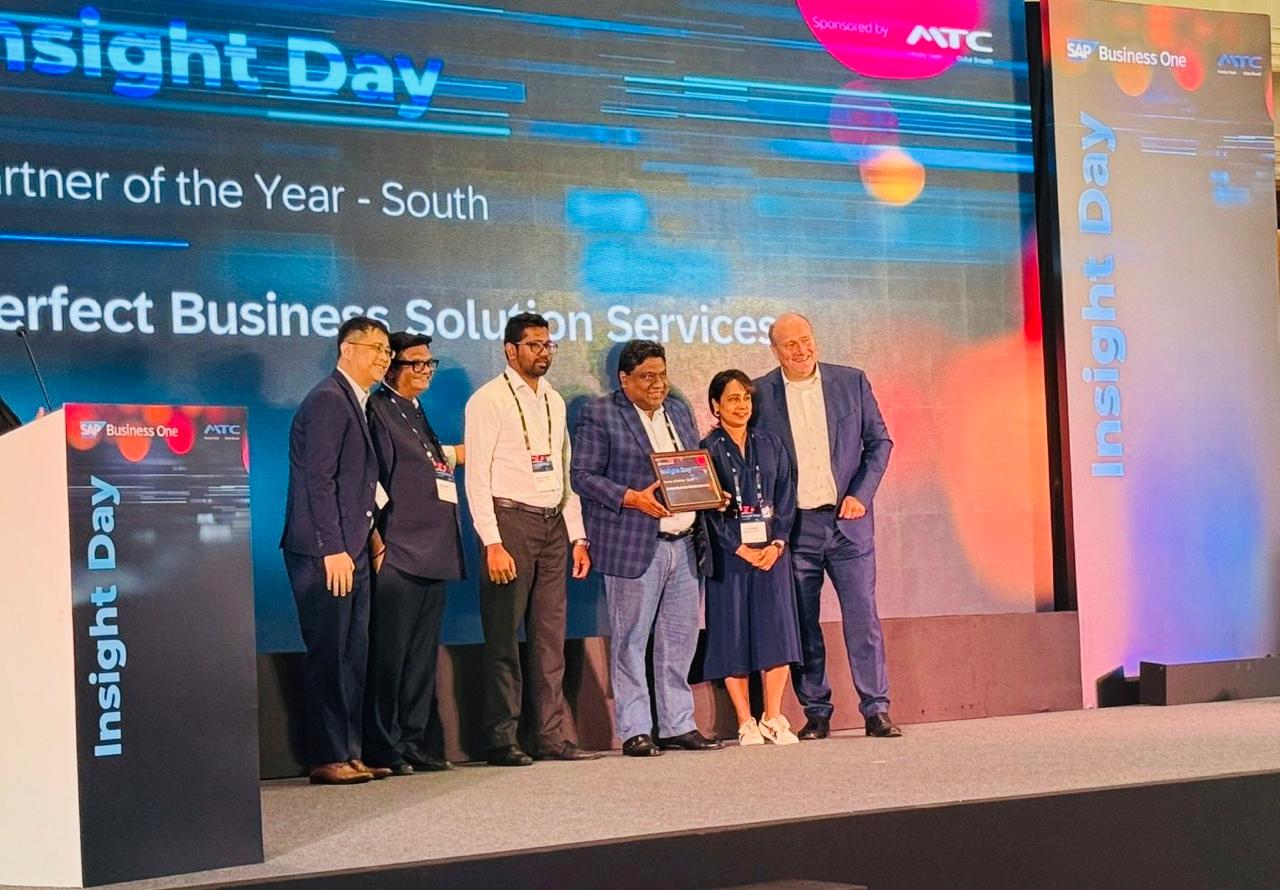 PBSS Wins SAP Partner of the Year – South India Continent 2024–2025, including Sri Lanka & South India