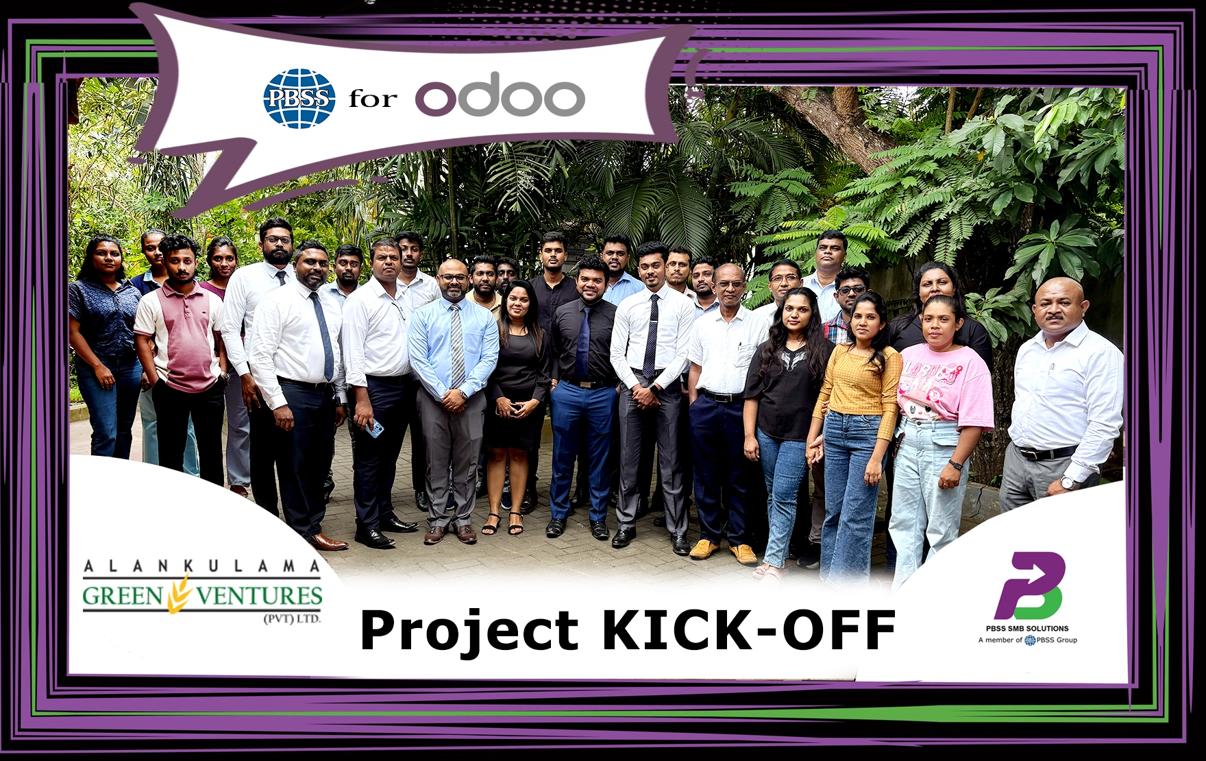 PBSS SMB Solutions begins the Odoo ERP implementation for Alankulama Group to streamline their restaurant, bakery, and poultry operations in Sri Lanka.